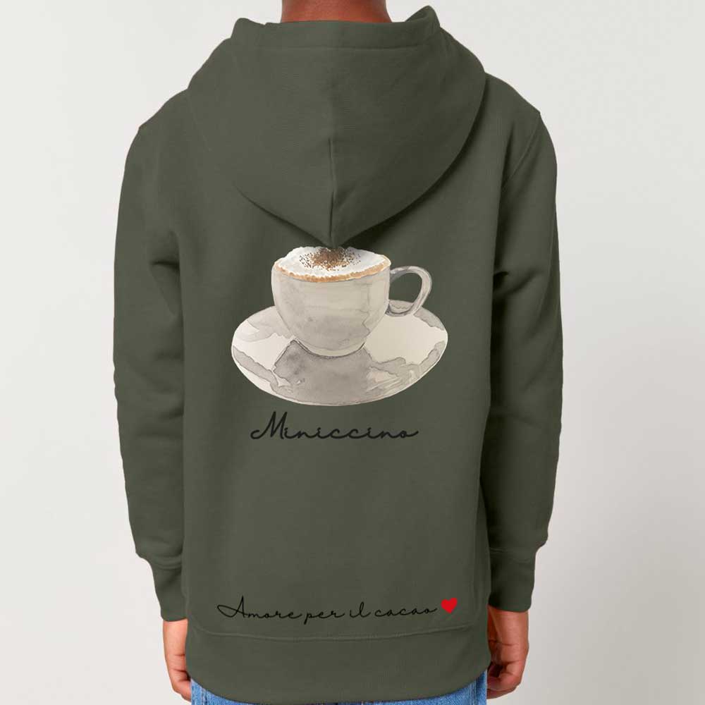 Hoodie Mini Miniccino khaki